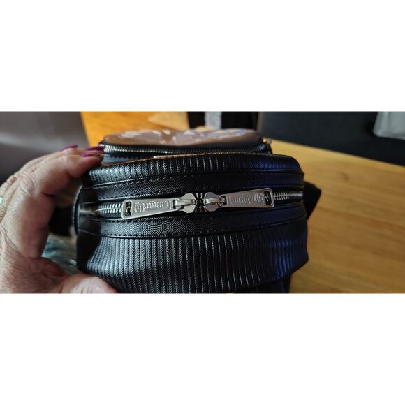 Loungefly The Beatles Abbey Road Mini Backpack NWT Black Faux Leather